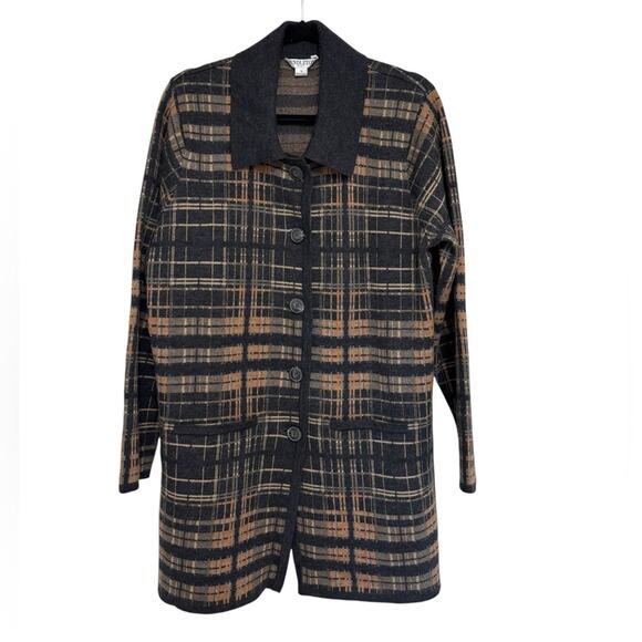 Pendleton Plus 100% Merino Wool Long Line Cardigan / Coatigan - Size 1X - Picture 1 of 5